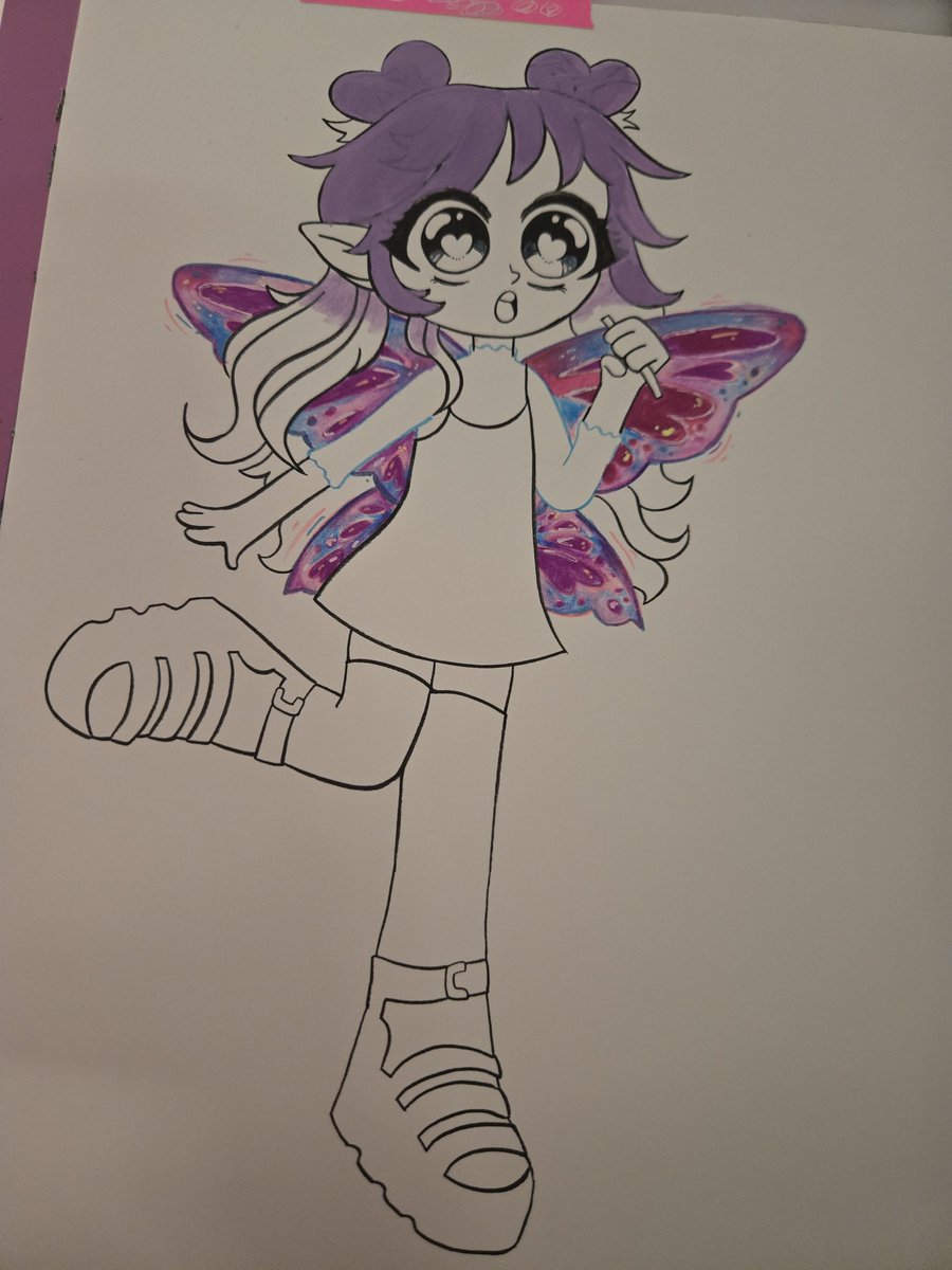 _sugartooth's tweet photo. Fairy WIP.. she wasnsupposed to be a green/blue fairy for earth day but pinks and purples control me https://t.co/a2MJd8wMty