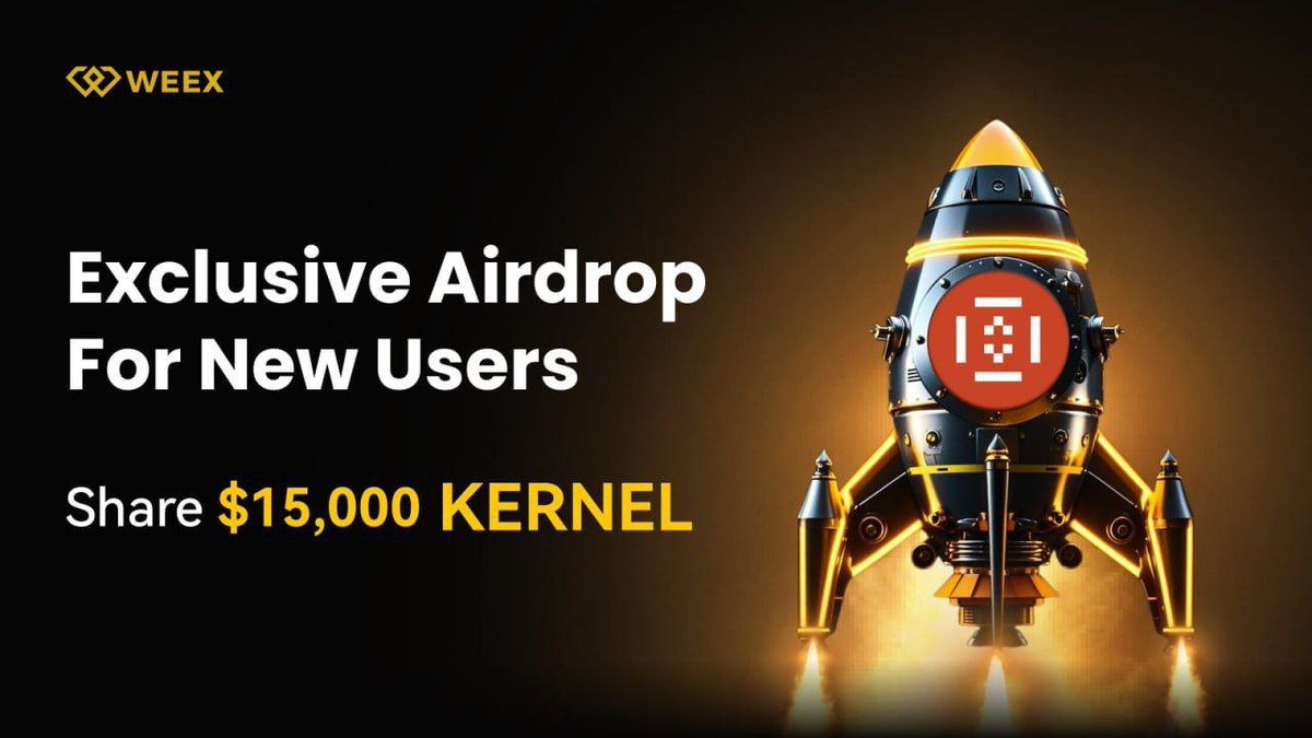 CryptoTodaygl's tweet photo. 🎉 #WEEX Exclusive Airdrop for New Users is Live!
Claim up to $15,000 worth of KERNEL!
📅 Event Period: 4/17 12:00 - 4/20 12:00 (UTC+8)

🔥 Simple tasks, generous rewards:
1️⃣ First deposit of 100 USDT, get 3U in KERNEL
2️⃣ Trade KERNEL/USDT for $100+, get 5U
3️⃣ Futures trading volume $10K/$100K, get 10U/15U
4️⃣ Complete all tasks to share a $5,000 KERNEL prize pool!

🔗Join now: https://t.co/jhwlUcfPqg
📖Register here: https://t.co/UEBfJy4nhV
#WEEX #KERNEL #NFA