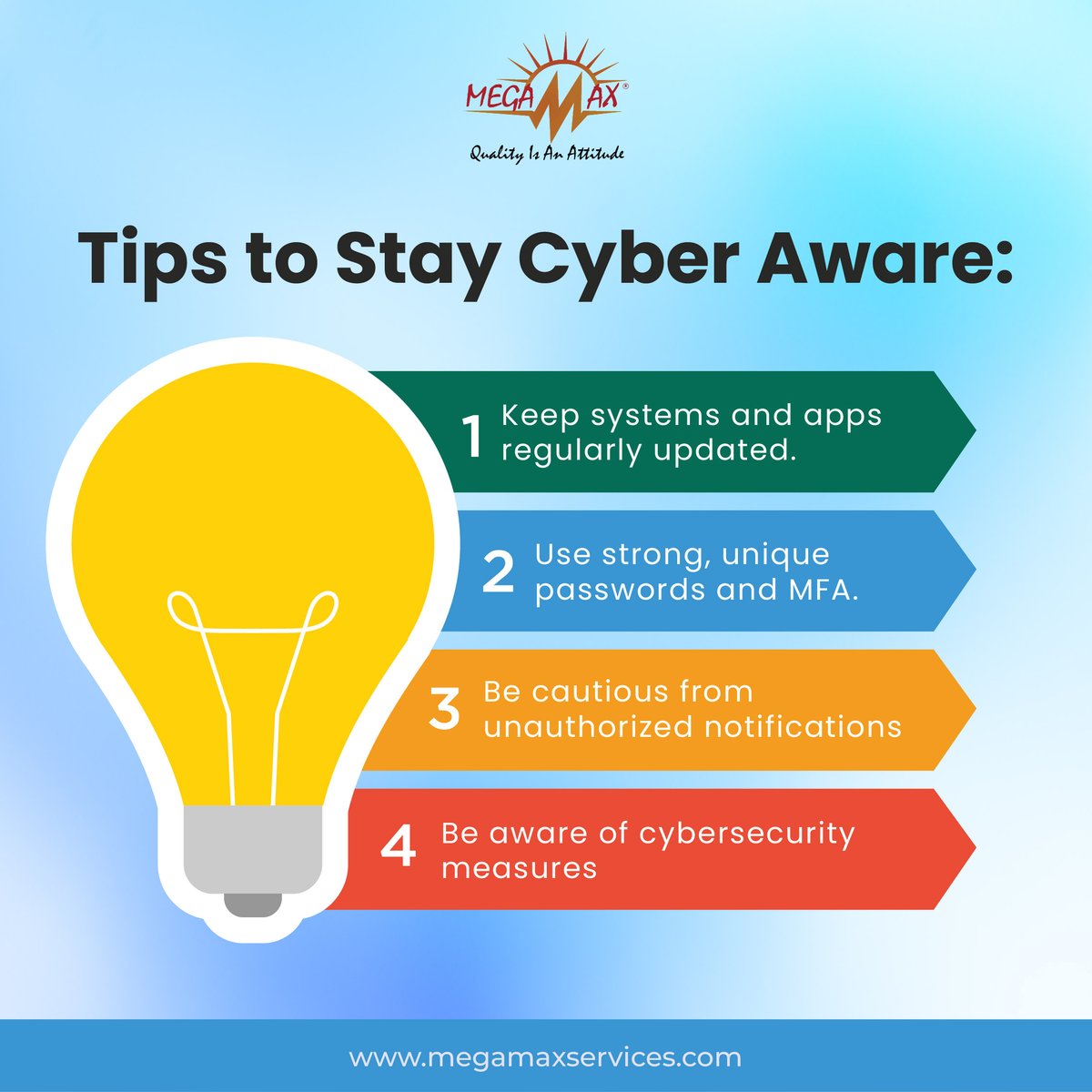 MegamaxServices's tweet photo. Cyber awareness starts with simple, consistent habits.
https://t.co/tMlGkNNJ2p
#MegamaxServices #GrowthWithMegamax #cloudtech #itprivacy #itinfra #itsolutions #development #developer #itsolutions #cloudbased #webdesignanddevelopment #itsolutions #cloudcomputing #cybersecurity https://t.co/oe9KTkg70J