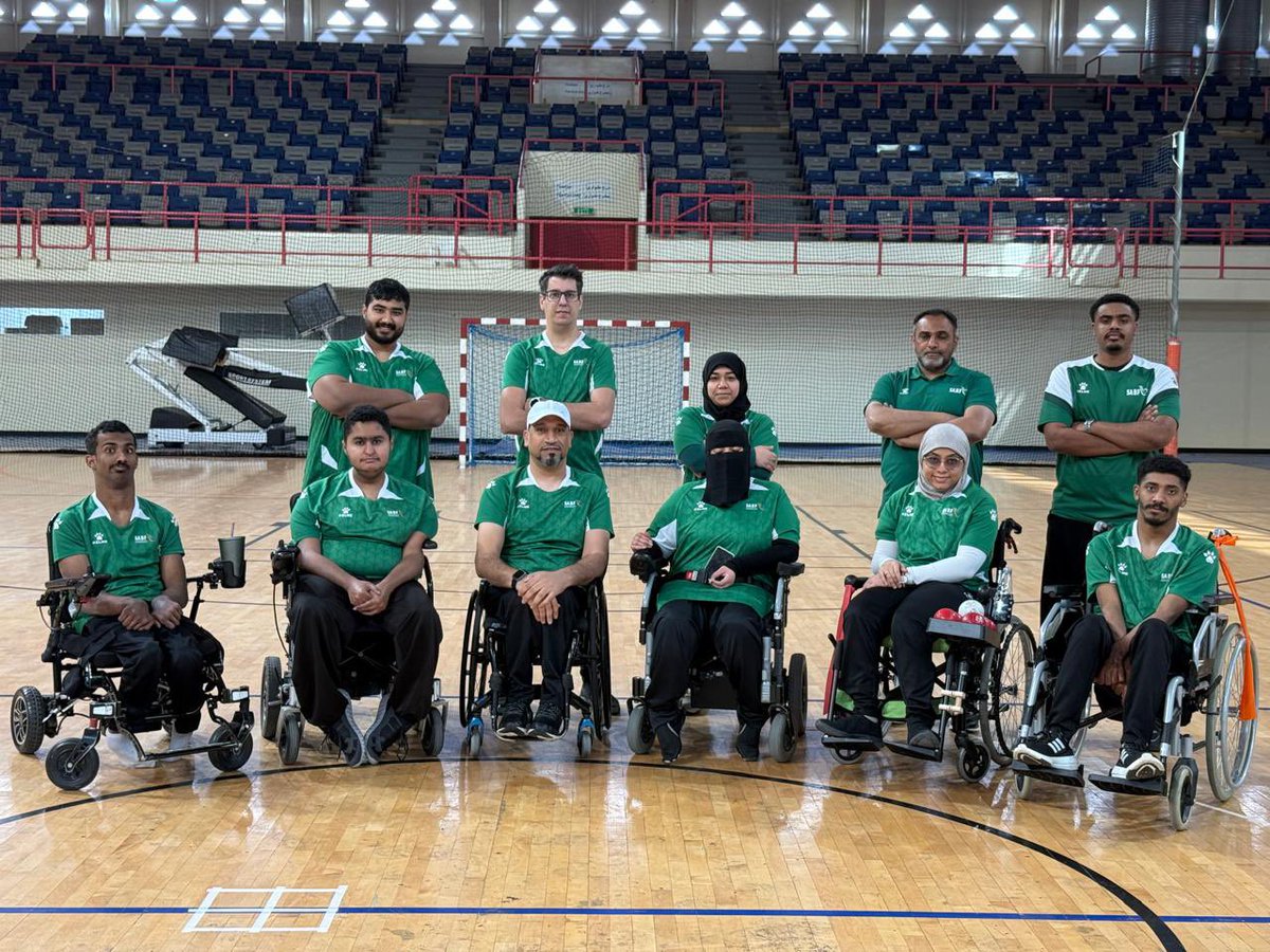 SaudiBoccia's tweet photo. 📸| يغادر المنتخب السعودي للبوتشيا الى دولة البحرين للمشاركة في  بطولة التحدي العالمية للبوتشيا 🇸🇦 https://t.co/YxB1zRDOEq
