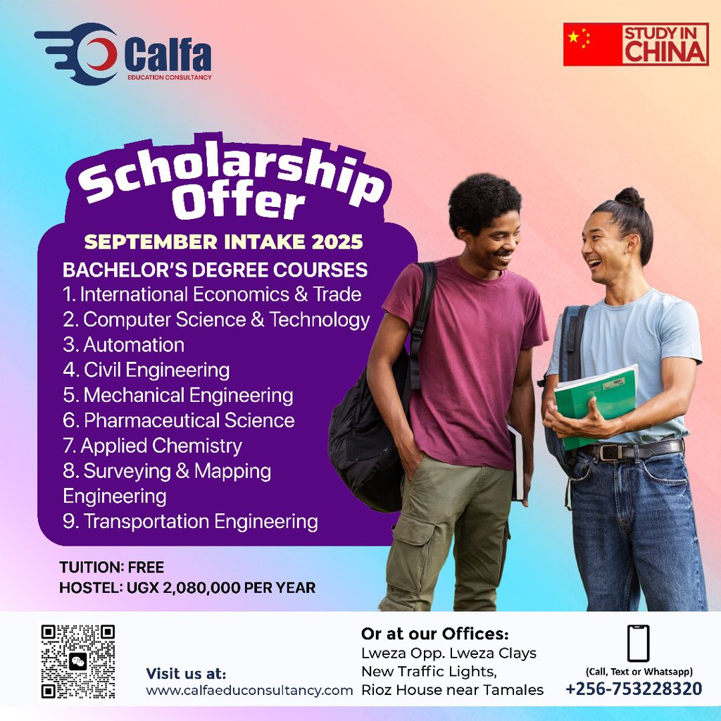 We are open for you guys. Please do stop by our offices. @calfaedu with the most amazing team and notwithstanding the readily available scholarships into top Universities in China. We remain your humble attendants. Blessed morning.
