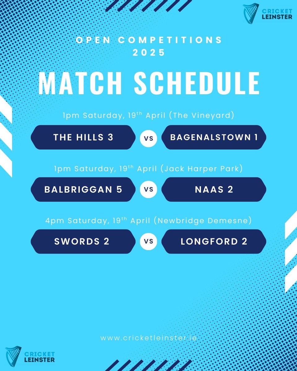 🏏BUSY SATURDAY AHEAD!🏏

🆑 11 League &amp; Cup fixtures
💯 Full umpire coverage 
 🤞Hoping for some dry weather!