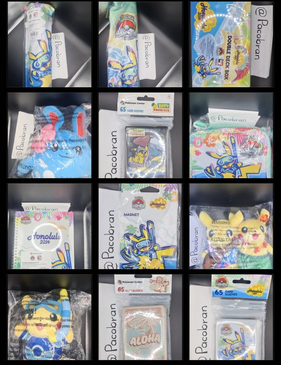 If anyone is attending this weekend to the Pokémon Regional Championship at Monterrey (🇲🇽) I'm still selling Pokémon Center merch, from WCS 2024 (Hawai) let me know vía DM or Discord if you are interested 🤠!

Mándenme mensaje si están interesados en algo, para llevarlo a Mty 🤠!