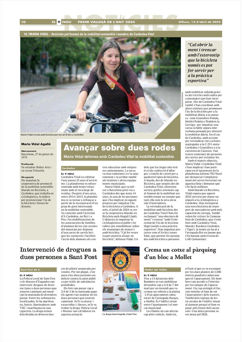 Cardedeu Vital (@cardedeuvital) on Twitter photo La Maria Vidal ha impulsat incomptables propostes comunitàries per un Cardedeu i un Vallès més verds. Amb projectes cooperatius i com a membre de Cardedeu Vital.
Darrers dies per poder votar-la al Premi Vallesà/ana de l'Any 2024 d'<a href="/el9nou_vor/">el9nou_vor</a> 🔝🏆💚🗳️
9club.el9nou.cat/valles-orienta… La Maria Vidal ha impulsat incomptables propostes comunitàries per un Cardedeu i un Vallès més verds. Amb projectes cooperatius i com a membre de Cardedeu Vital.
Darrers dies per poder votar-la al Premi Vallesà/ana de l'Any 2024 d'<a href="/el9nou_vor/">el9nou_vor</a> 🔝🏆💚🗳️
9club.el9nou.cat/valles-orienta…