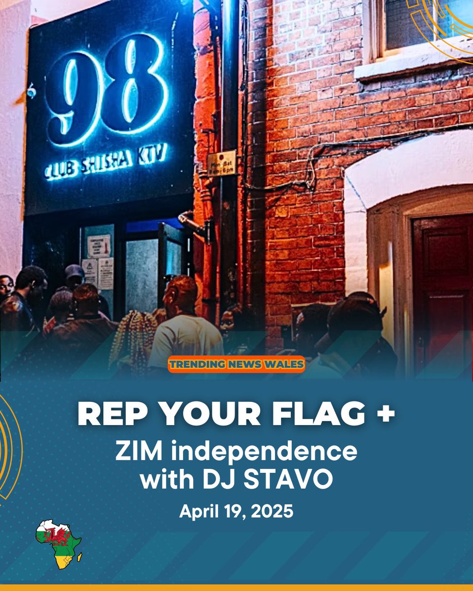 otident's tweet photo. Rep your flag and bring your tribe!
we’re back at 98 Club and it’s about to get loud! We are talking Afrobeats, Amapiano, Dancehall and more 
we will be  raising a glass to 45 years of Zimbabwean independence! April 19, 10PM till late. Come correct or don’t come at all. https://t.co/blMfDSDBLy