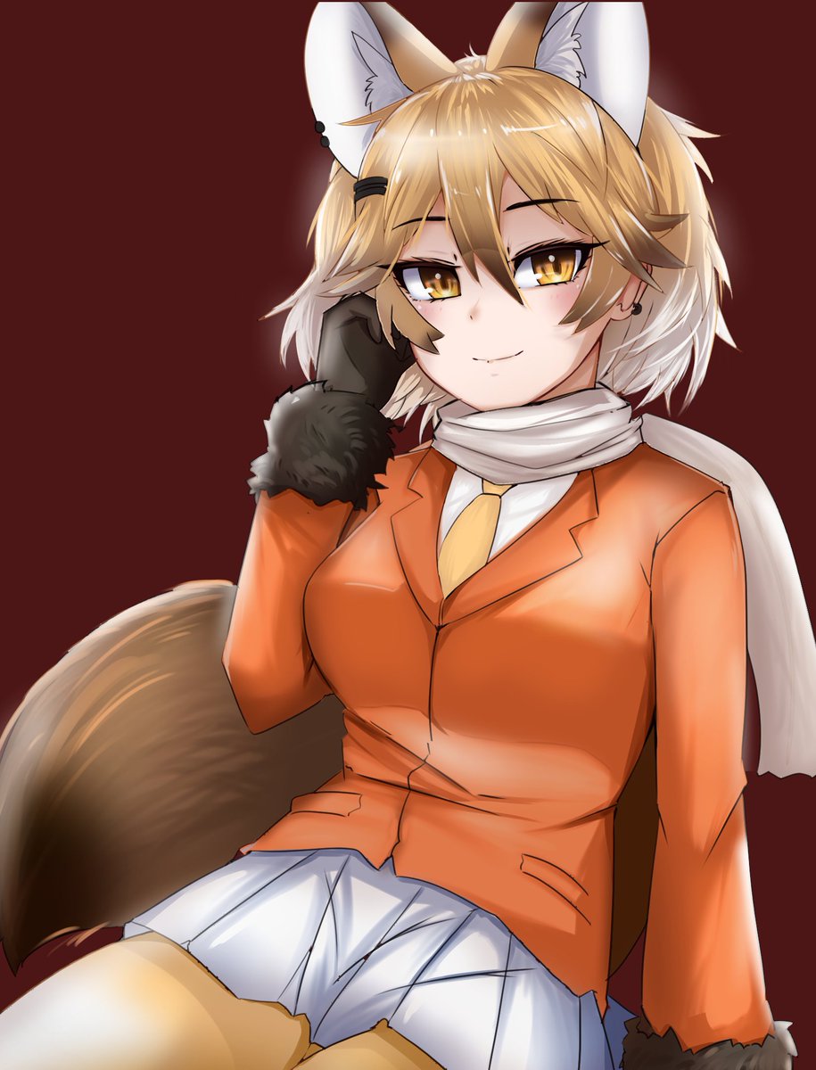 キタキツネ(けものフレンズ) 「」|ナノクマ (5/6 Commission open)のイラスト