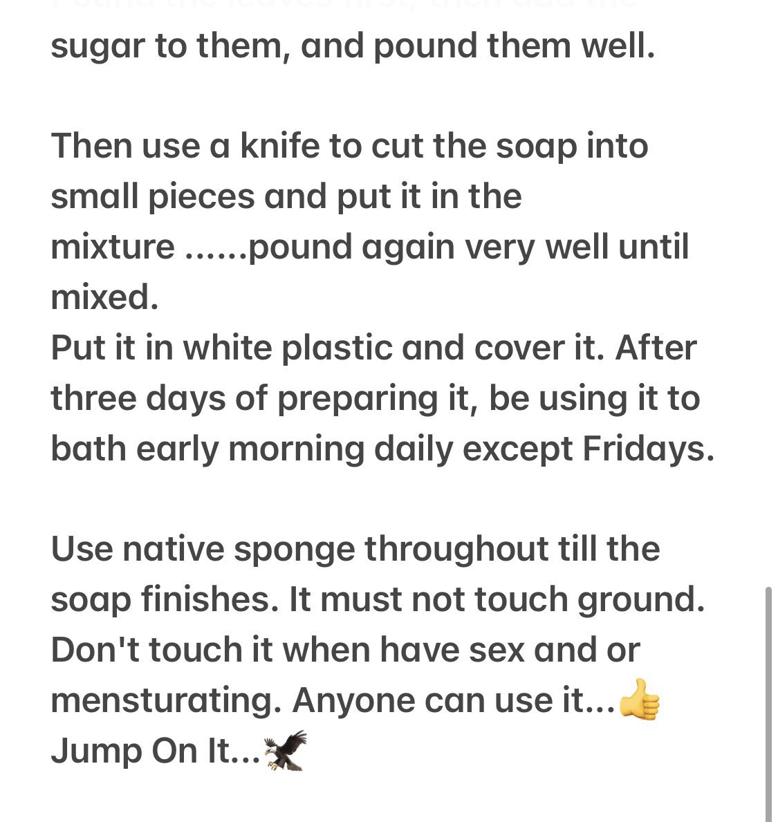 zaddysusu_'s tweet image. MULTI-PURPOSE SOAP To GIVE SAPA ADEQUATE RUN...🏃

Read the image attached. 

Jump On It🦅