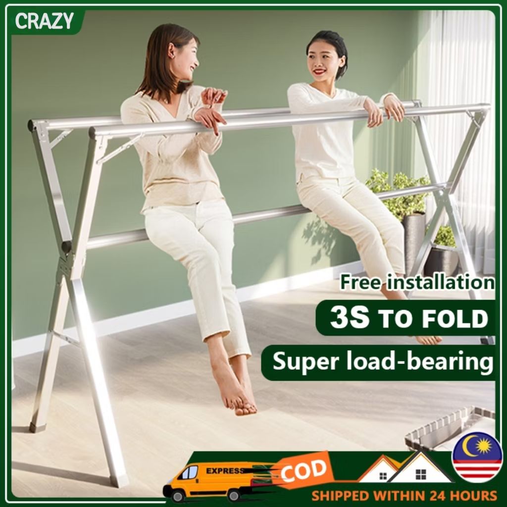 _nadiahanim_'s tweet photo. Check out Ampaian baju Foldable/Extendable Stainless Steel 240cm Double Pole Cloth hanger/Penyidai Baju Rak/Cloth drying Rack衣架 曬衣 for RM25.60 - RM26.63. Get it on Shopee now! https://t.co/WjQvDJrOyw https://t.co/pfJl4vWwiH