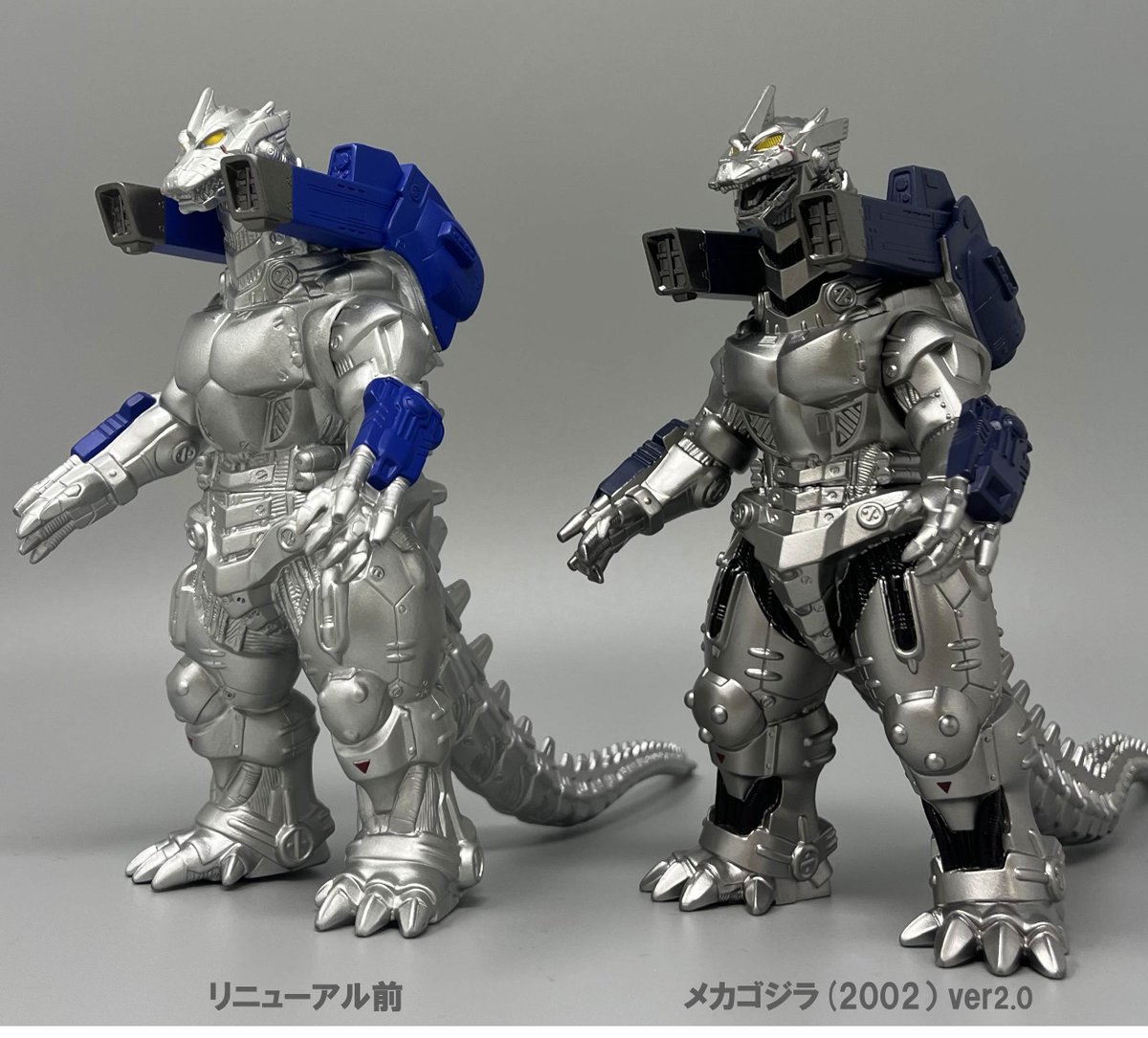 ムビモン ゴジラ 中古メカゴジラ2(指1本修復) ＋ オマケ同作品(指全損 