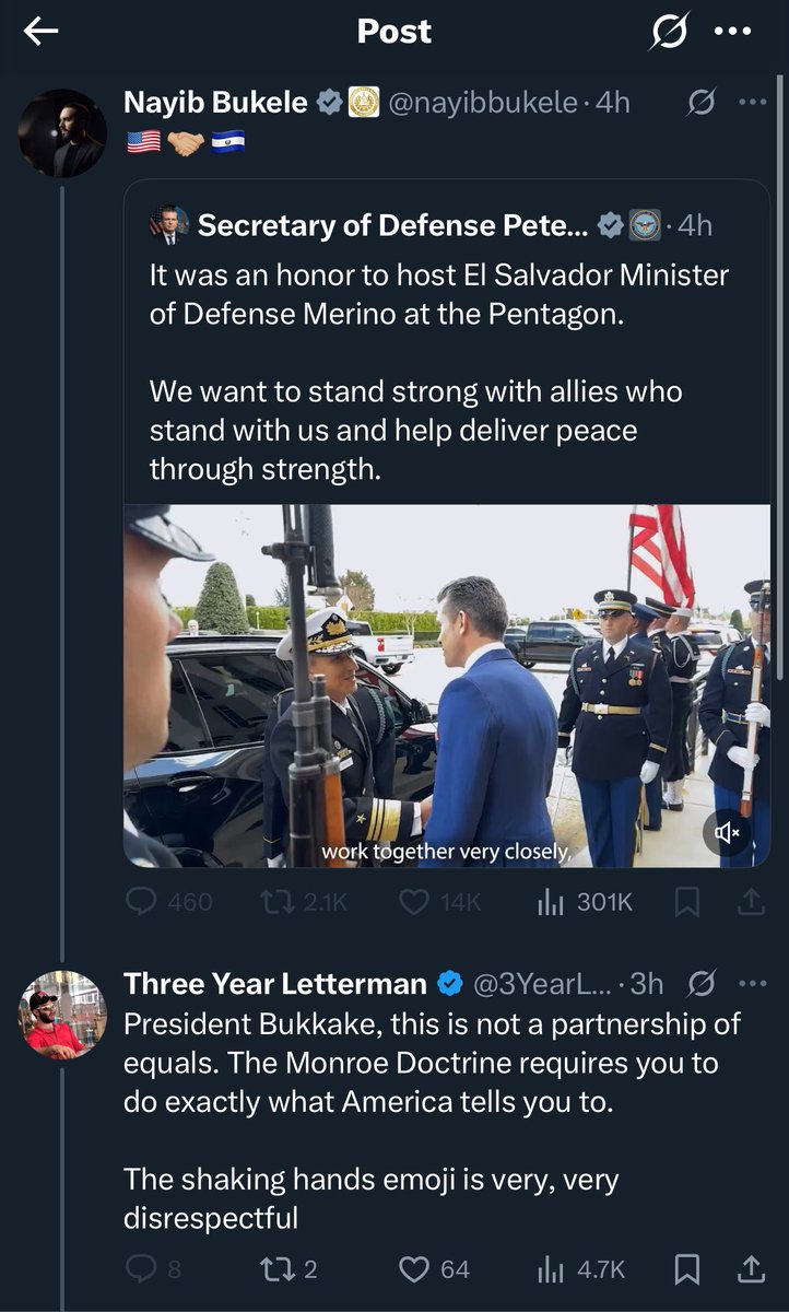3YearLetterman's tweet image. Good evening. I am sorry to report that the President of El Salvador could not handle my international truth bombs and has blocked me