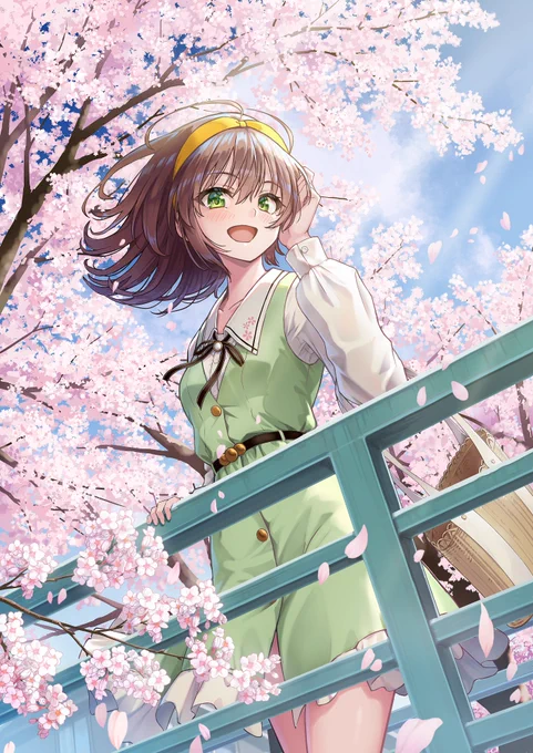 #これを見た人は無言で去年の4月の画像を貼る