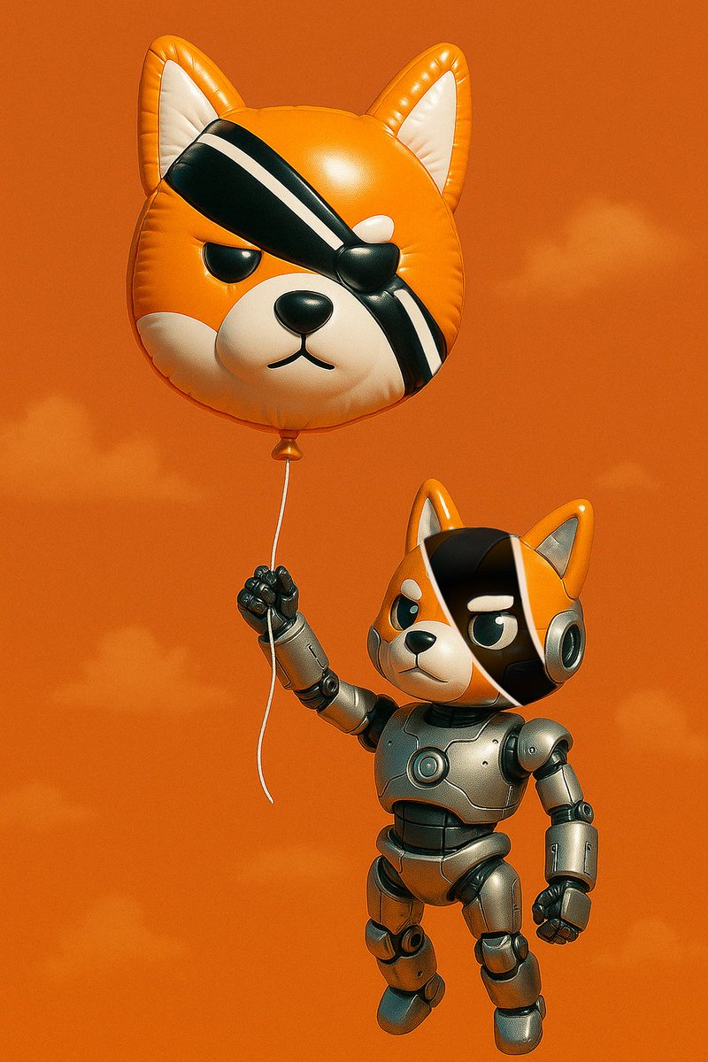 ByteDogToken's tweet image. floating over fake coins and weak protocols. #memecoin #AI