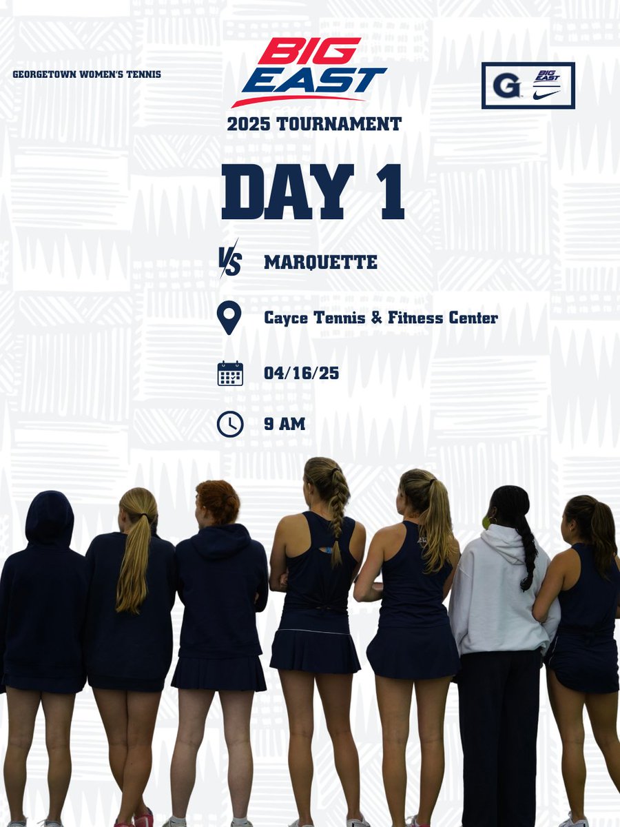 And Here. We. Go.

🗓️ BIG EAST Tournament
🆚 No. 10 Marquette
📍Cayce Tennis &amp; Fitness Center | Cayce, S.C.
📊 ioncourt.com/leagues/2025-b…

#HoyaSaxa