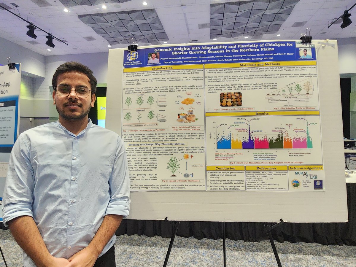 ShalmaMaman's tweet photo. Kudos to all the grad students who presented their research today on Grad Research Day. It was a pleasure representing Mural Lab. Big shoutout to  Ermias and Prajwal. we did it! Our lab is growing stronger with exciting work and great teamwork all around✨ @ravi_mural @SDState https://t.co/YU7pGW8JvZ