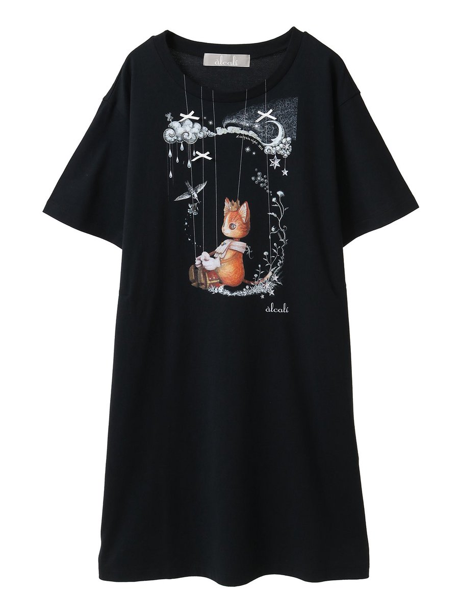 sasakiharuki's tweet photo. 大好きなアーティストである木製マリオネット作家「ミカヅキフタツ」さんとのコラボでTシャツやワンピをデザインしました。とても可愛い仕上がりで��。ECサイトとピンクハウス表参道店の2店舗で販売しています。 https://t.co/wfGr6E4Yo2