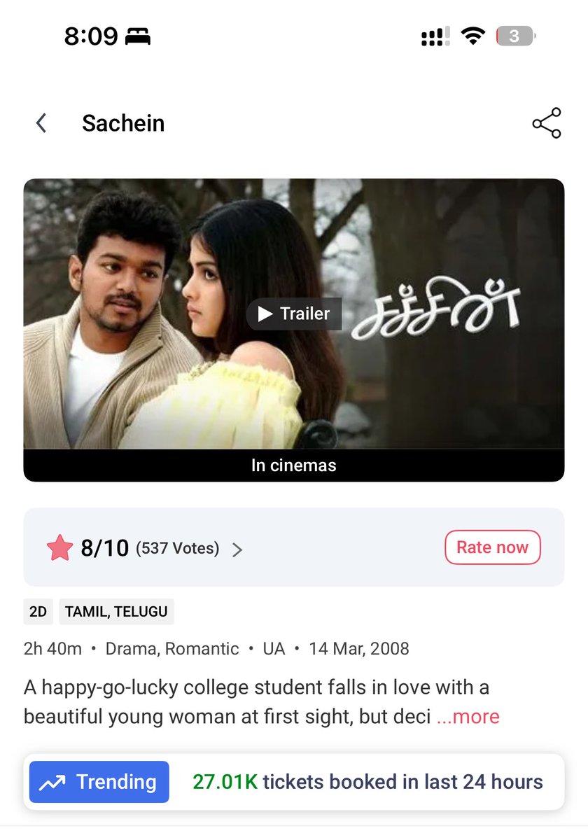 VijayFansTrends's tweet photo. 27.01K 🥳🥳 #Sachein https://t.co/lCMaSyYwPx