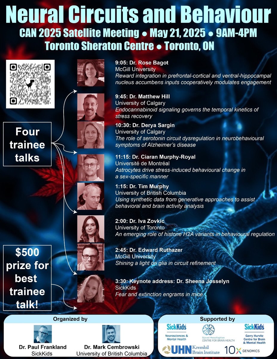 Registration is open for a few more weeks but if you’re a trainee and want to be considered for one of the four talking slots please register before this weekend. We are selecting speakers on Monday. 

eventbrite.ca/e/neural-circu…