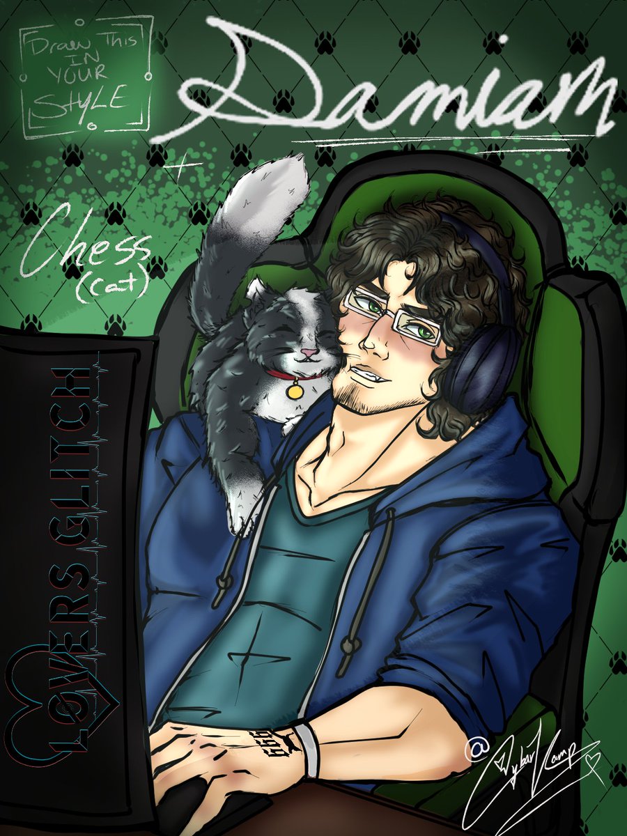_cyber_vamp's tweet photo. Tag: #LoversGlitch Damian is going to be our first character for the DTIYS
#art #digital #visualnovel #game #poster #illustration #digitalart #artist #visualnovelgame #visualnoveldevelopment #DrawThisInYourStyle #DTIYS #ArtChallenge #CreativeChallenge #Illustration #DigitalArt https://t.co/Fk4dwlZLVz
