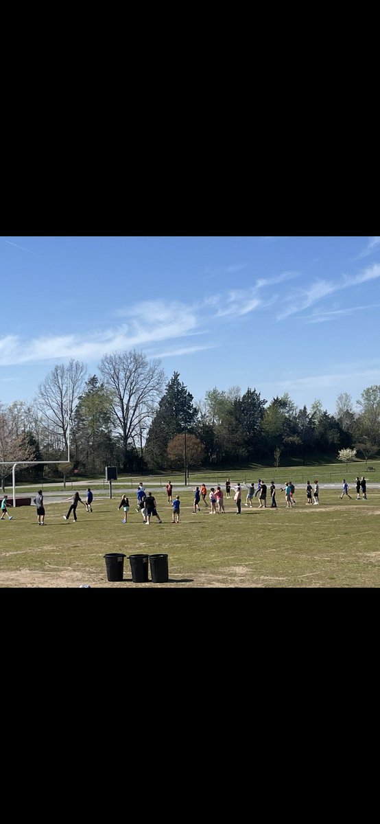 74 strong for our first week of flag football. Kids are enjoying it #beaboutit