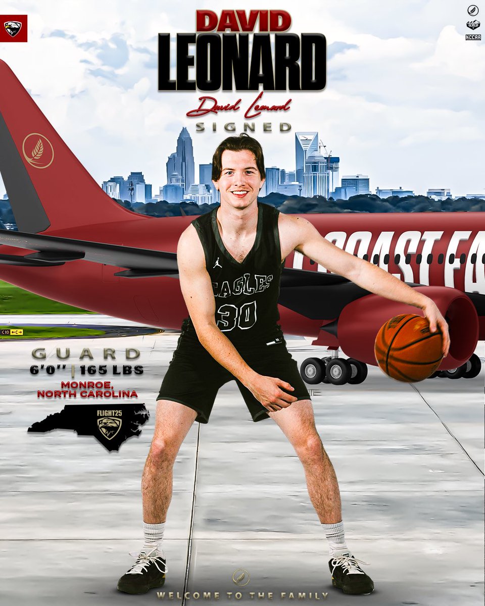 𝓢𝓲𝓰𝓷𝓮𝓭 ✍🏽

David averaged 22 pts, 6 reb, 3 ast, 1.7 stl, and racked up 1,500 career points over his hs career for Tabernacle Christian School. David was a 2x All-Conference, 2x All-Region, 2x State Champion, Senior Year MVP. Welcome to the Eagle family David!

#Flight25 🦅