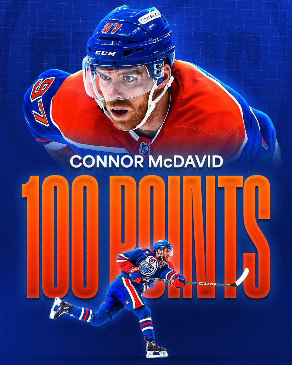🚨 Connor Mc100 🚨

Connor McDavid reaches the 100-point mark in 67 games!