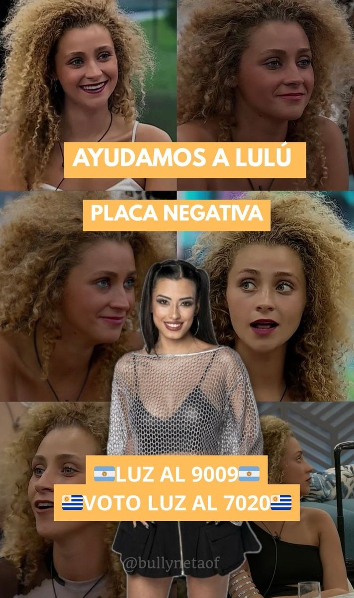 NachoGHfan's tweet photo. Ayudemos a Lourdes en esta placa negativa💛
La familia, el fandom de Lulu y de los power vamos todos contra el mismo objetivo LUZ AL 9009

#GranHermano https://t.co/drv9qNYLQq