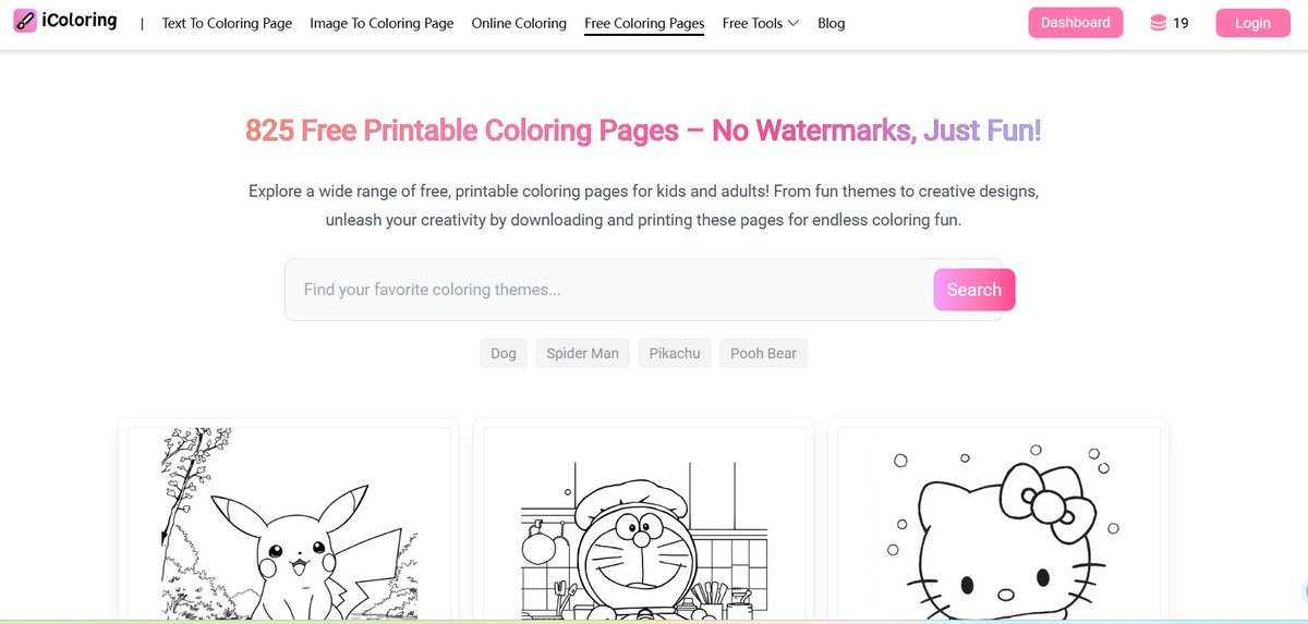 WangShaozh25911's tweet photo. I found an online website that has a collection of many coloring pages. 😍
There are a wide variety of coloring pages here, free to download, and no watermarks. 👍
If you have related needs, you can try it.🥰
#icoloring https://t.co/DQRSzuCXwo