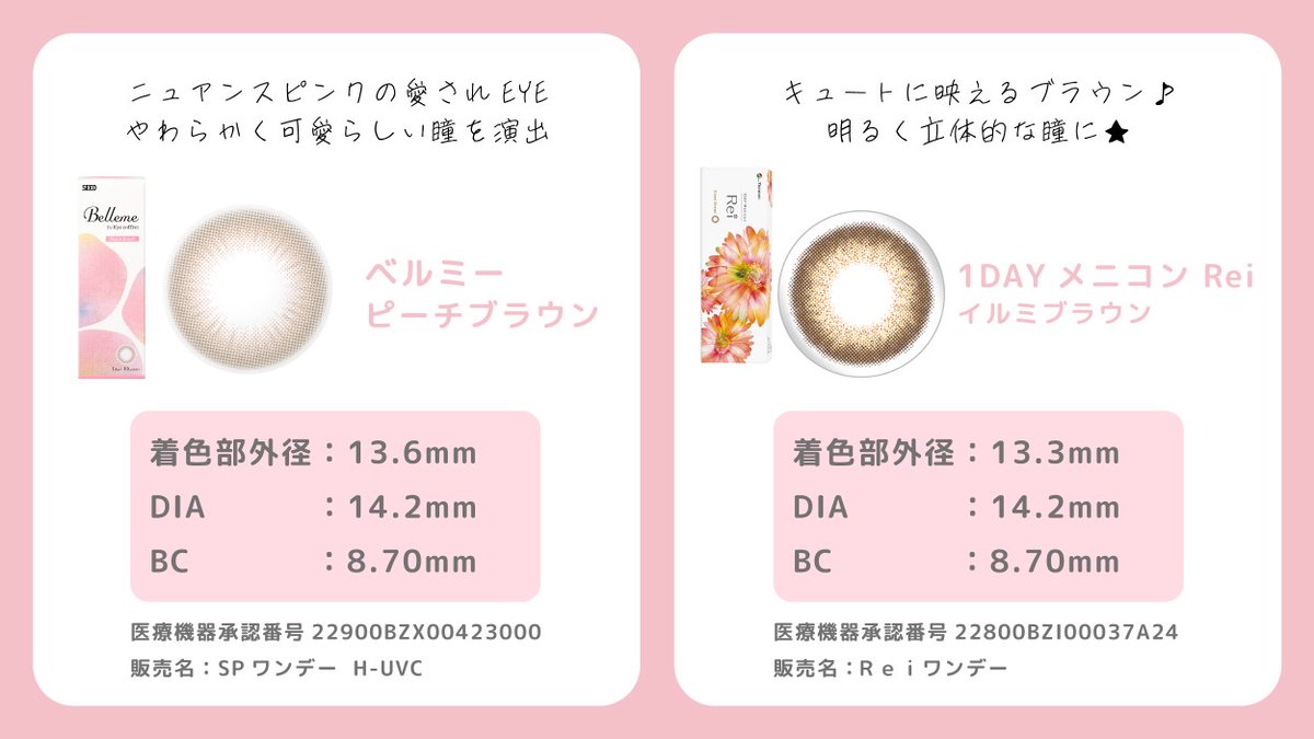 Ace_Contact_jp's tweet image. ⋱春メイクするならこれ🌸️⋰
多幸感 #カラコン 4️⃣選✨

使ってみたい！と思ったら
「いいね♥️」で教えてください♫

春のピンクメイクにはブラウンカラコンがぴったり💓