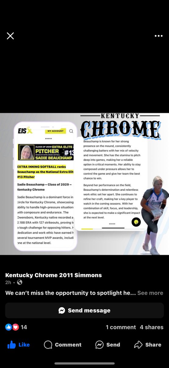 Thank you <a href="/ExtraInningSB/">EXTRA INNING SOFTBALL</a> for this amazing opportunity to be noticed!! <a href="/CoachBiggs24/">John Biggs</a> <a href="/ncsa/">NCSA College Recruiting</a>