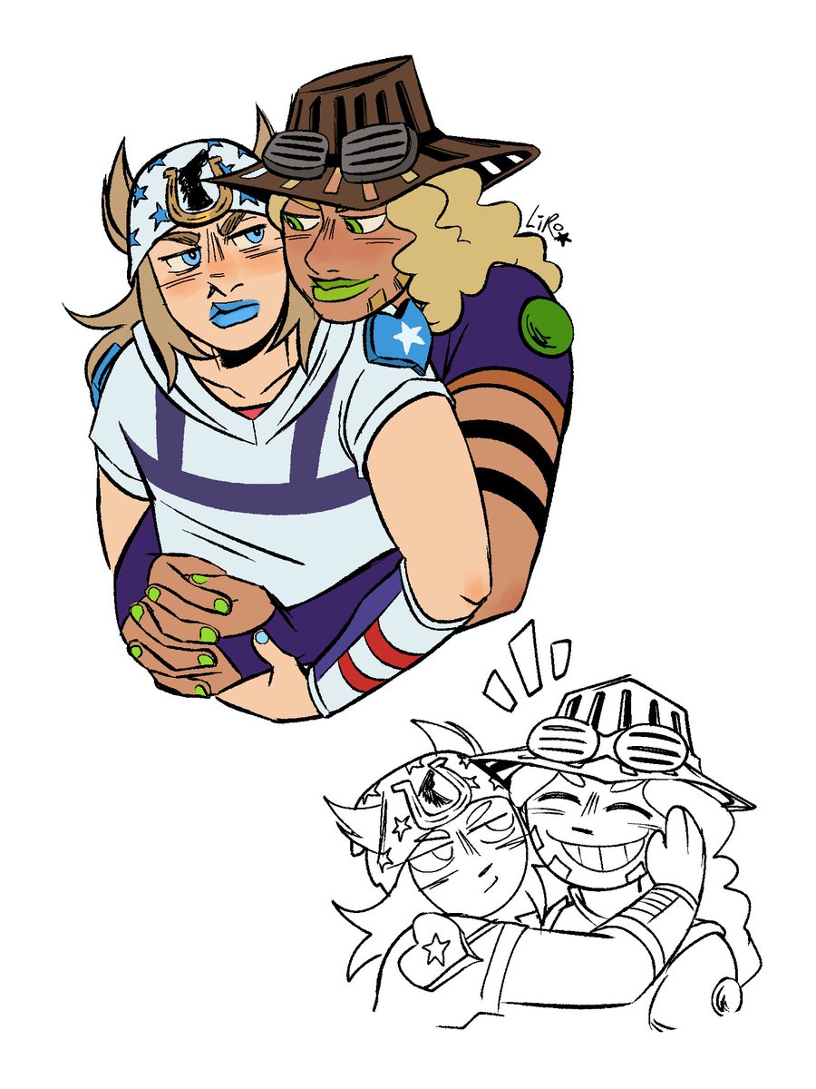 I missed drawing them 😭😭

#jjba #gyjo