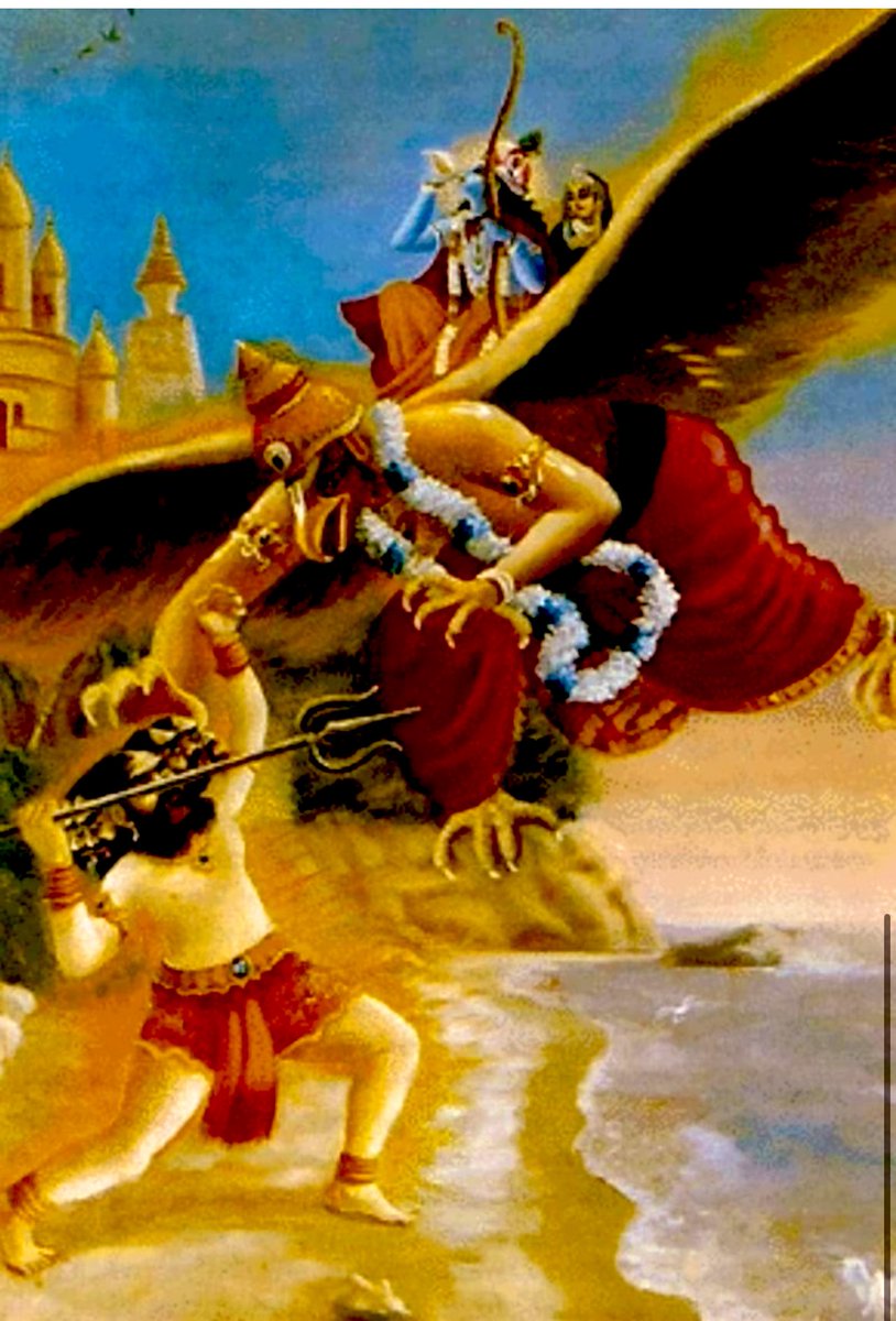 arun1935arun's tweet photo. कालनेमि - एक ऐसा दैत्य जिसने कलियुग तक भगवान विष्णु का पीछा नहीं छोड़ा!!🧵

सतयुग में दो महाशक्तिशाली दैत्य हुए - हिरण्यकशिपु एवं हिरण्याक्ष। ये इतने शक्तिशाली थे कि इनका वध करने को स्वयं भगवान विष्णु को अवतार लेना पड़ा। हिरण्याक्ष ने अपनी शक्ति से पृथ्वी को सागर में डुबो दिया। तब नारायण ने वाराह अवतार लेकर हिरण्याक्ष का वध किया। उसके दो पुत्र थे - अंधक एवं कालनेमि जो उसके ही समान शक्तिशली थे।