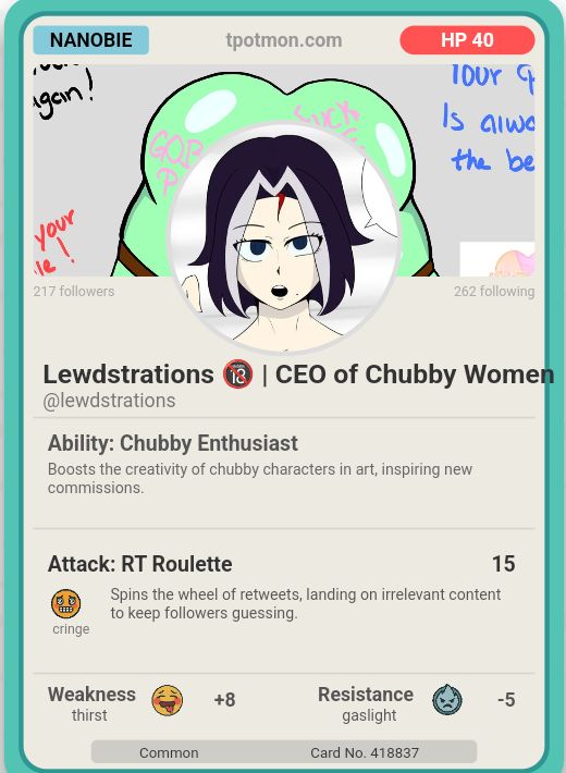 lewdstrations's tweet photo. I wouldn't call anyone's content "irrelevant" I just like smaller creators :D https://t.co/nPZfwCZR7R