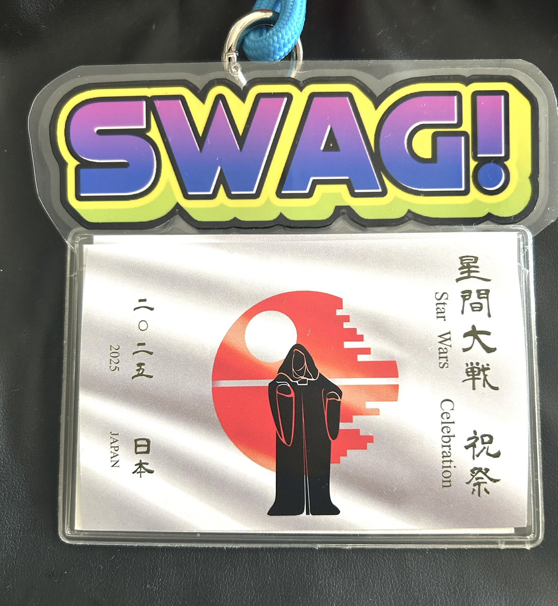 同行する「パルさん」の日の丸風🇯🇵ステッカーです✨

渋い〜🤨

#SWAG  #SWCJ 
#StarWarsCelebration