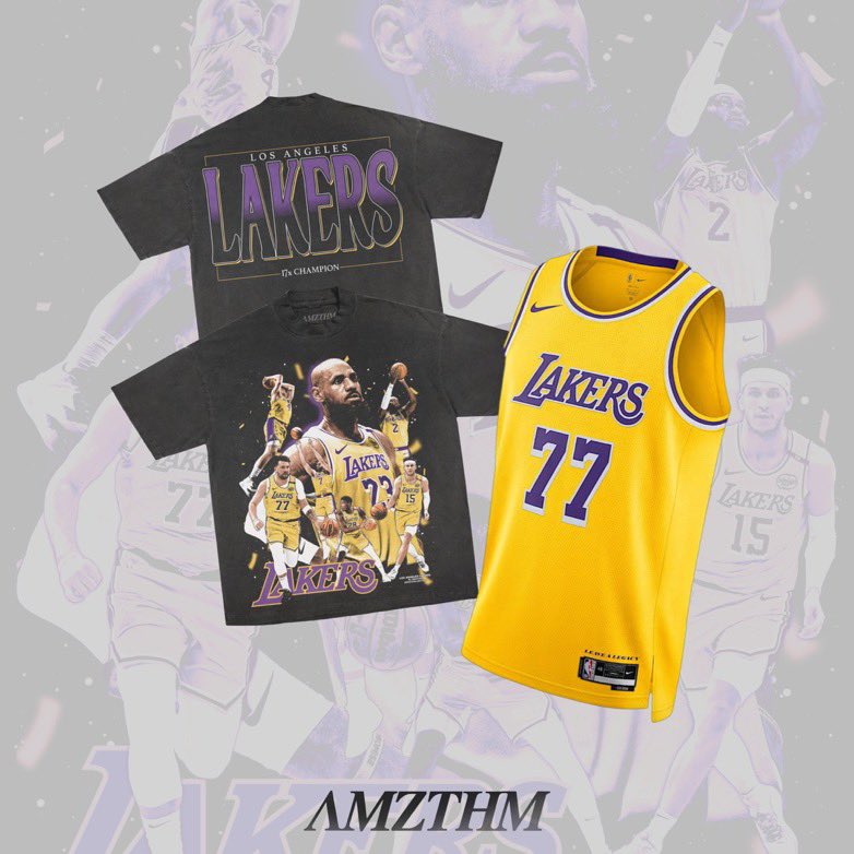 🚨 LUKA DONCIC JERSEY + LAL Playoff Tee GIVEAWAY 🚨 (1 winner) 

To enter you must:
Like + retweet  
Follow <a href="/vinceayg_/">ꪜ𝒾𝓃𝒸ℯ | 𝒜𝑀𝒵𝒯𝐻𝑀</a> <a href="/LALMuse/">LakersMuse</a> and @bran2L 
Comment the # of games the Lakers-Wolves series goes to

LAL PLAYOFF Tee drops tomorrow @ 6PM PST turn on notis on <a href="/vinceayg_/">ꪜ𝒾𝓃𝒸ℯ | 𝒜𝑀𝒵𝒯𝐻𝑀</a> for the link