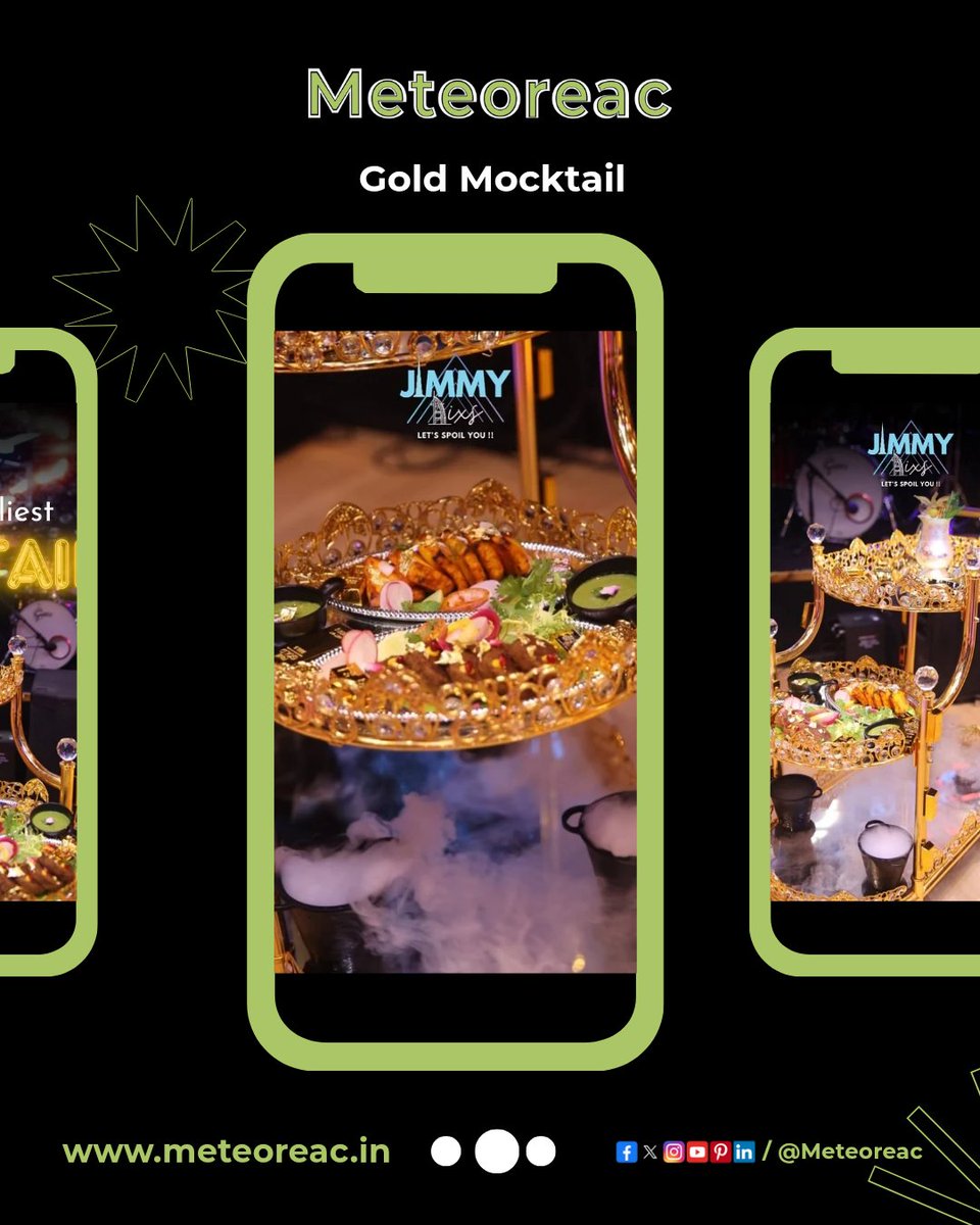 meteoreac's tweet photo. Dubai unveils the world's costliest mocktail at AED 12,099, featuring 24K gold and a silver glass at Jimmydixs! 🍹💰🤩
#DubaiRich #LuxuryUAE #CostlySip #GoldDrink #Meteoreac #ExperienceAllTaste https://t.co/f5aTxQlB3O