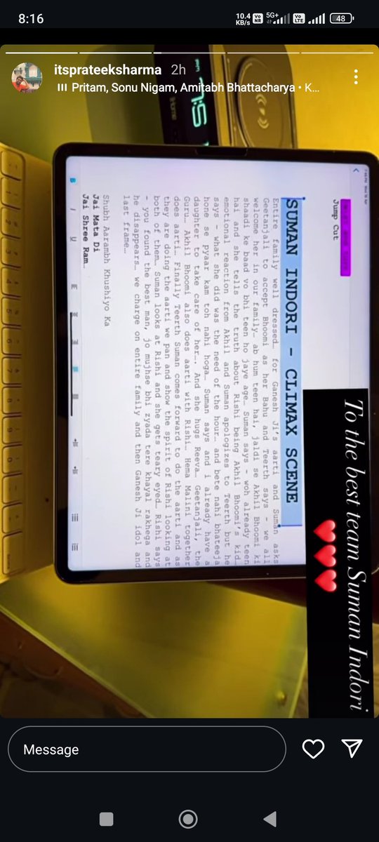 hatonayarr's tweet image. #SumanIndori
No I am not crying you are💔🥺
#Sumerth will live rent free in our hearts🫶🧿 @ashnoorkaur03 @zainimam01 
P.S still wish we could have seen more of them🥺
@ColorsTV
#TeerthMittal #SumanTeerthMittal #ZainImam #AshnoorKaur 
Indeed the best of cast🎀
27th will be tough
