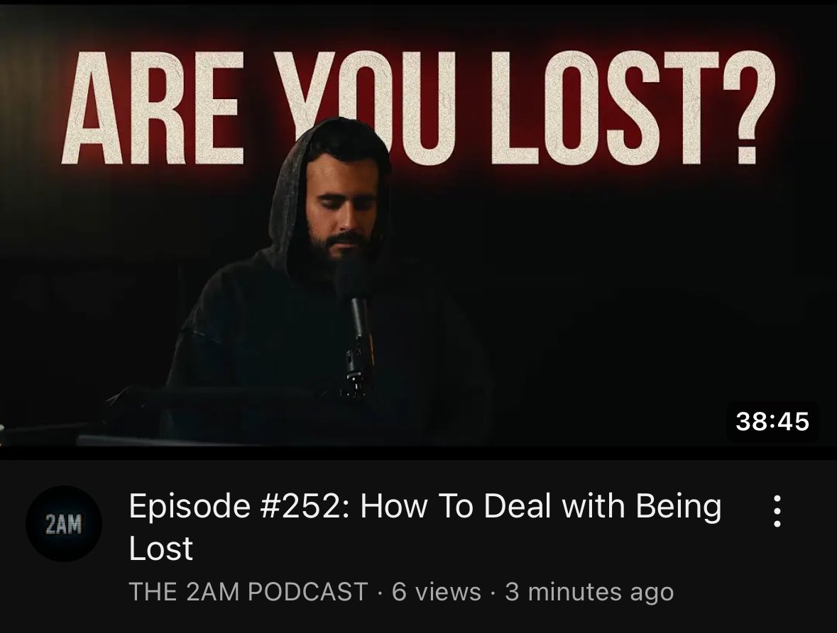 zaidkdahhaj's tweet photo. We went deep on this episode and shared our personal experience on the feeling of being lost

It’s worth a watch

If you enjoyed, consider subscribing and sharing with someone who needs https://t.co/CVm9pUQMZQ