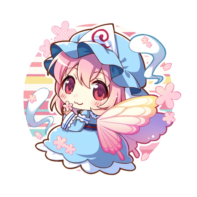 春、ちび幽々子 