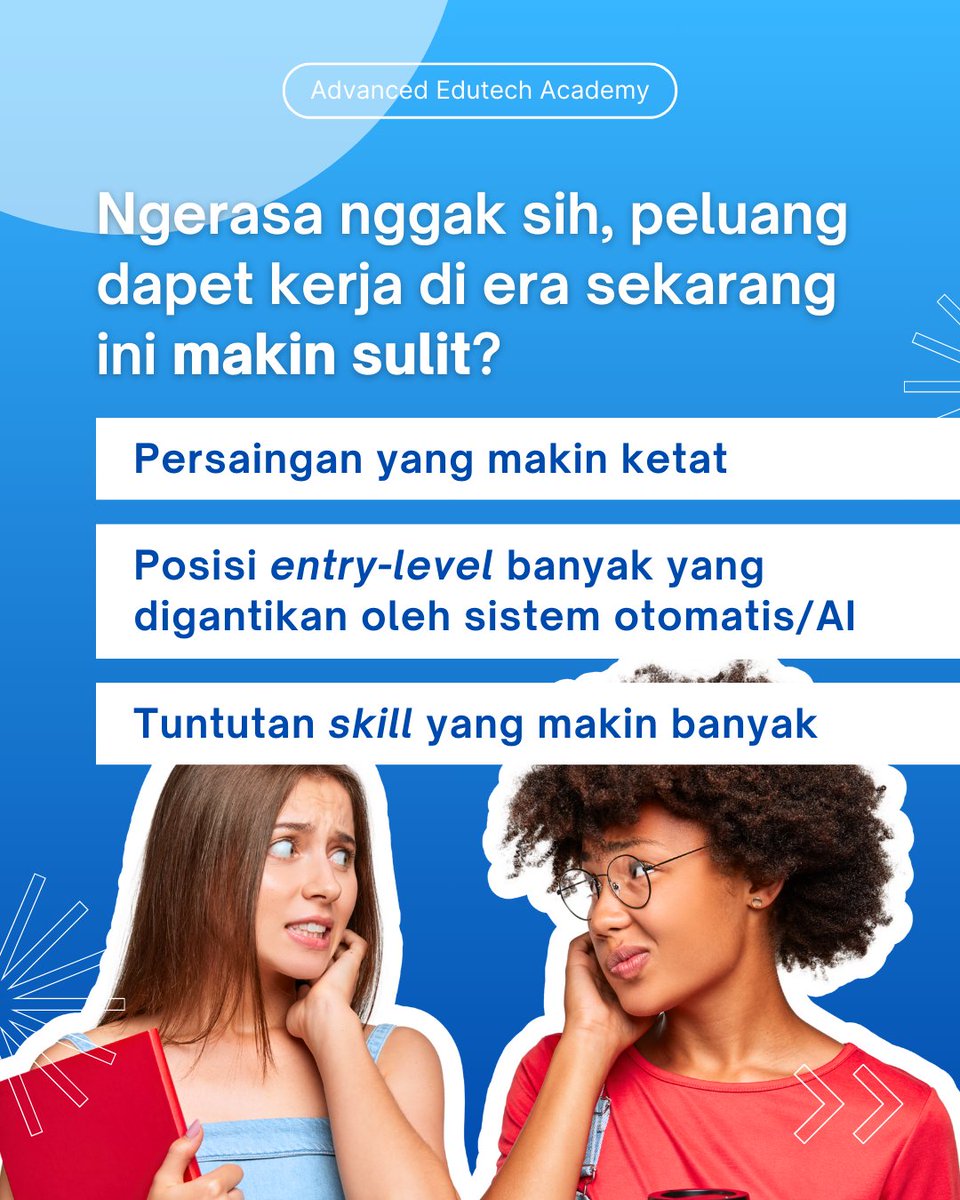 bahasodotcom's tweet photo. Udah sebar CV ke banyak perusahaan tapi kok masih belum ada panggilan ya? 😭😭

Sini, sini, Minso kasih tau caranya biar kesempatan kamu untuk bisa dapet kerja jadi lebih besar 😉

#bahaso #advancededutechacademy #loker #upgradeskill #carikerja https://t.co/43eMmct8nS