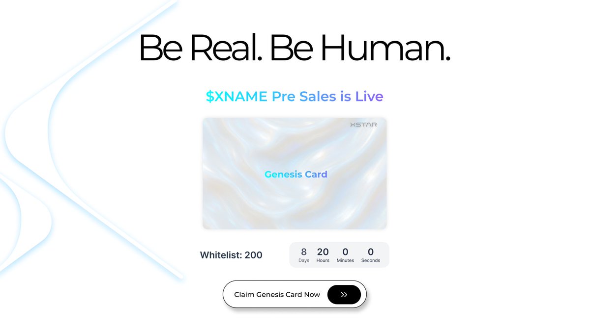 xstar_id's tweet photo. $XNAME Token Presale is LIVE!

Mint your #XStar Genesis Card to participate:
✅ Early access to $XNAME
💸 Top 200 whitelist get 20% discount
🔢 Only 1,000 Cards available
🔓 Each card unlocks 250K $XNAME
       plus a call option to buy 100K 

Secure WL @ https://t.co/5ZWk3D7Mk2 https://t.co/AeZBAEHl1J