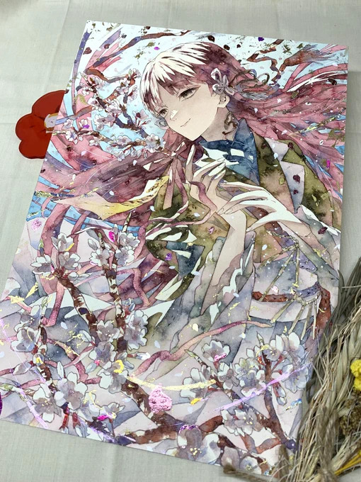 「桜姫」家の近くではもう桜散っちゃったけどギリギリまだ春ですよね… 