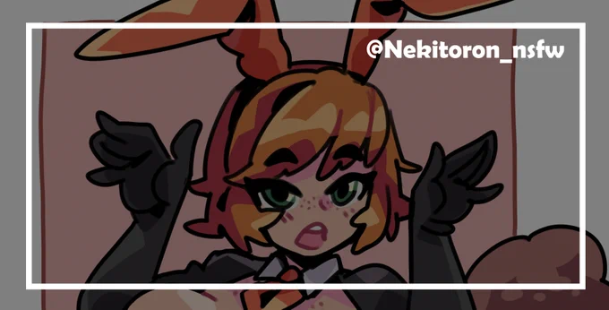Winner released drawing✨Month of March on Patreon.      

Squirrel Girl Bunny suit 🔞in:
@Nekitoron_nsfw 