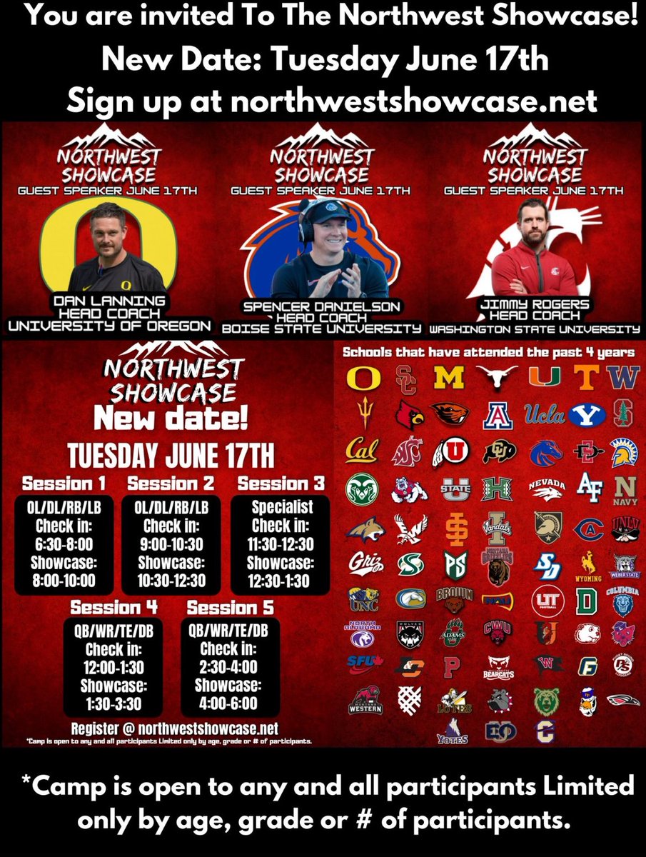 Blessed to be invited to the <a href="/THENWSHOWCASE/">Northwest Showcase</a>
<a href="/RioAmericanoFB/">Rio Americano Football</a>