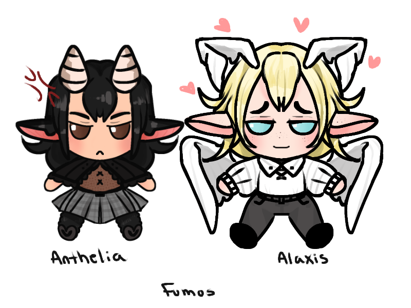 DamnCatDogThing's tweet photo. FUMO's of my characters https://t.co/q9bB9aXlJp