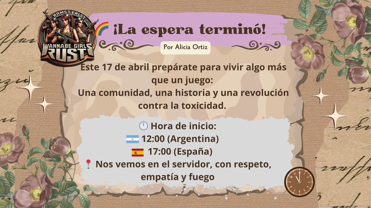 Mañana nos vemos en el Primer Extensible a las 11:30 con <a href="/WannabeRust/">WannabeGirlsRust</a> en twitch.tv/greek_parrot