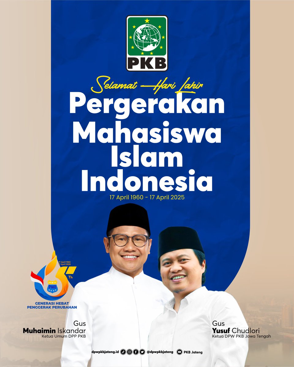 Selamat harlah Sahabat Sahabati PMII

#pmii #pkb