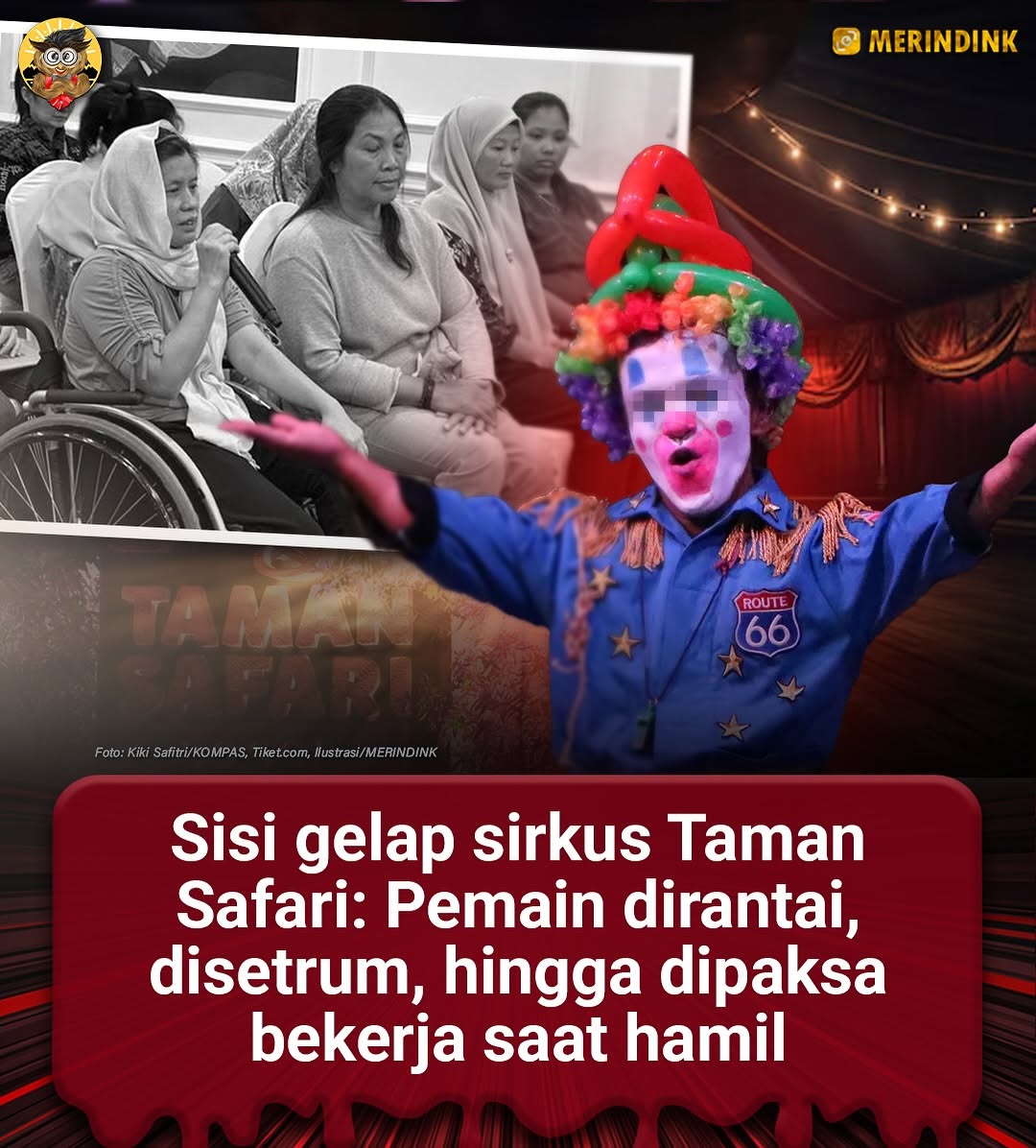 MsislotOfficial's tweet photo. "Di balik tawa penonton sirkus, ada jerit kesakitan yang disembunyikan. Rantai, setrum, dan paksaan kerja saat hamil — siapa sangka ini terjadi di Taman Safari?"😡 

#sirkus #kejam #sadis #kerjapaksa https://t.co/d3G6otyiD2