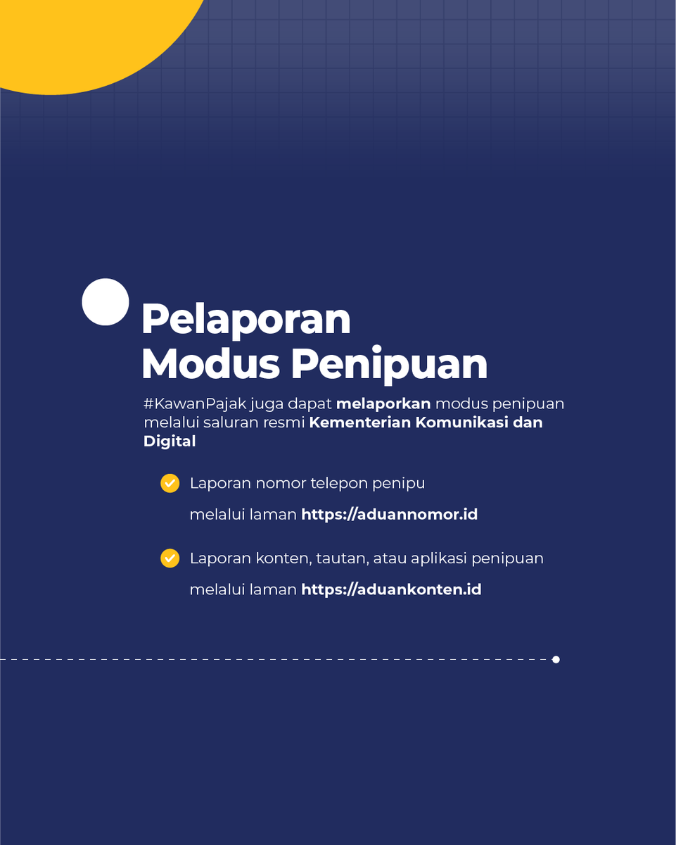 Waspada Penipuan Bermodus Coretax!

#KawanPajak, akhir-akhir ini marak penipuan yang mengatasnamakan implementasi sistem Coretax DJP. Modusnya beragam — mulai dari phishing, sniffing, hingga social engineering — dengan tujuan utama mencuri data pribadi atau menjerat korban secara