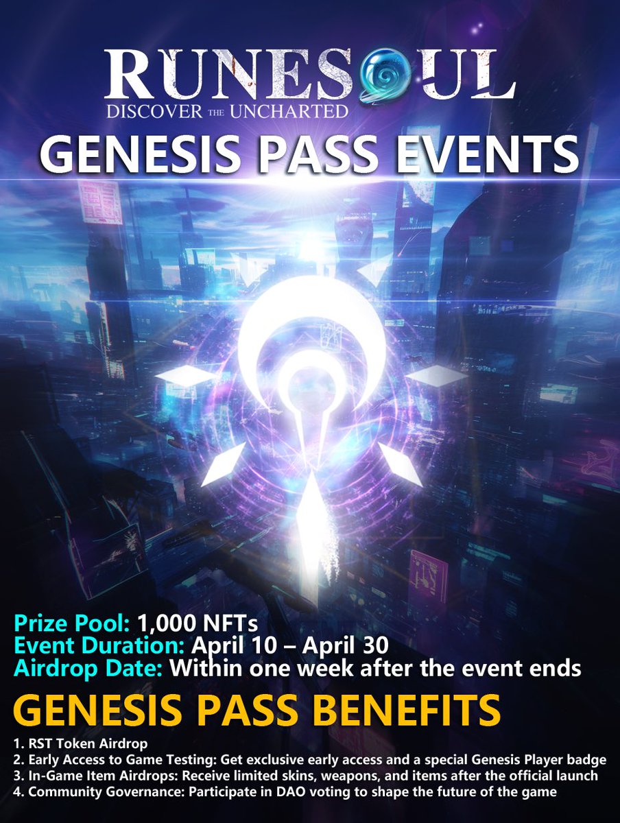 🎁🎁福利，福利！这次是手游新项目，手游党别错过！

Runesoul ！作为一款AAA级ARPG Web3游戏，它的出现直接打破了传统游戏的天花板，战略布局沉浸式、可持续循环的GameFi生态！

🎁抽5个Runesoul-WL

1⃣、关注   @runesoul_ARPG + <a href="/PandaGMF/">PAD熊猫</a>
2⃣、转发、评论、点赞此条推特