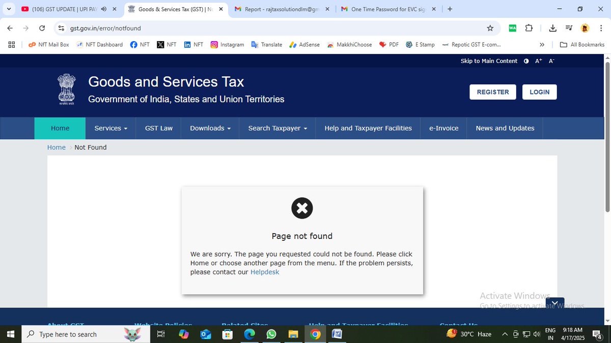Harsh__Raj's tweet photo. why @Infosys_GSTN Portal is not working in last hours

@GST_Council 
@FinMinIndia 
@FinancialXpress 
@nsitharamanoffc https://t.co/RfAJzUhC4V